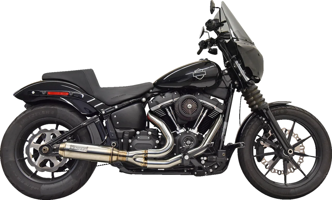 2-into-1 Super Bike Exhaust System with 4" Muffler