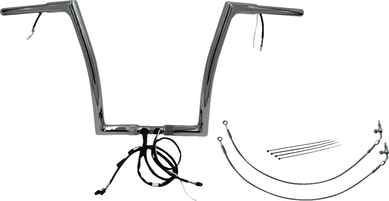 EZ Install Wired 1-1/4" Flat Top Handlebar Kit
