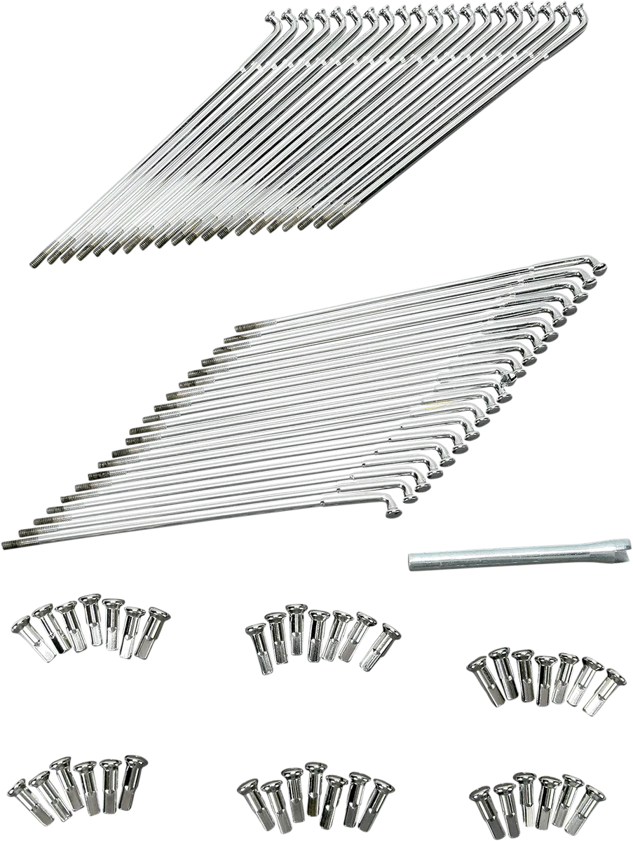Chrome and Stainless Steel Spoke Set