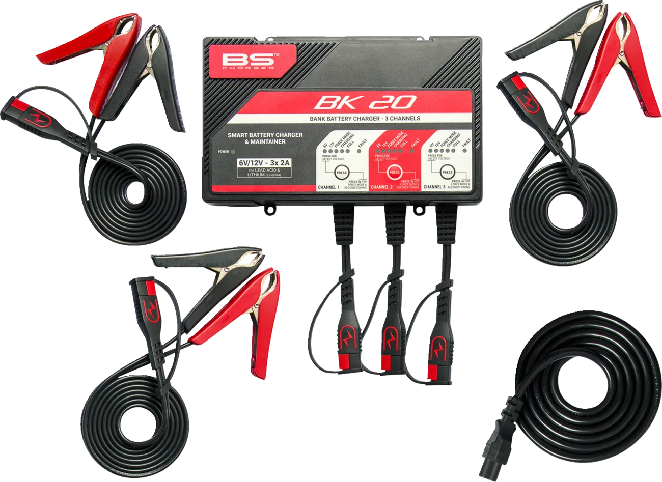 BK20 Smart Bank Battery Charger and Maintainer with Reconditioning Function