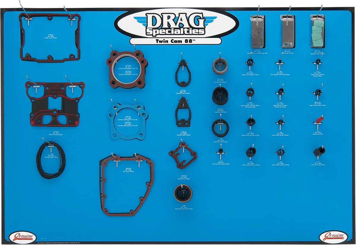 Twin Cam Motors Gasket, Seal and O-Ring Display