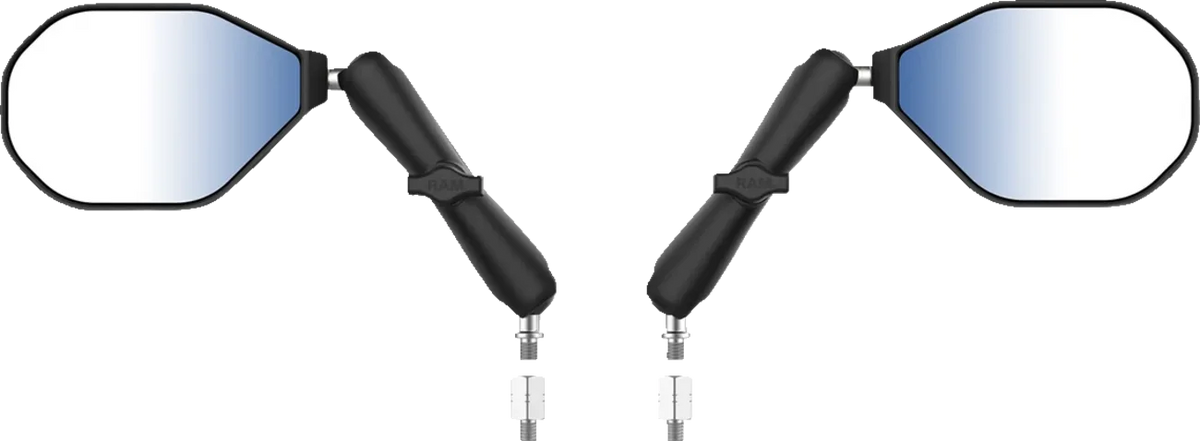 Tough-Mirror™ Kit with M10-1.25 Bases/M10-1.5 Adapters - Long Arm