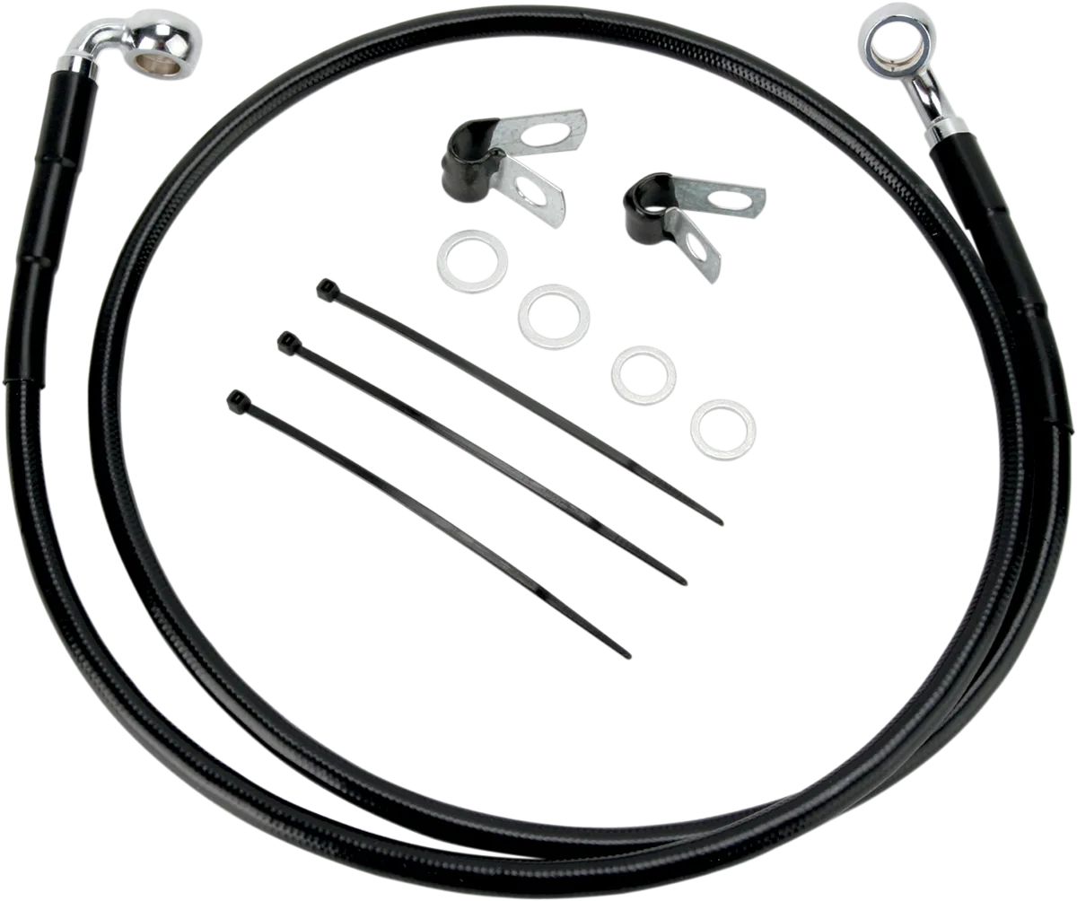 Extended Length Black Vinyl Brake Line Kit
