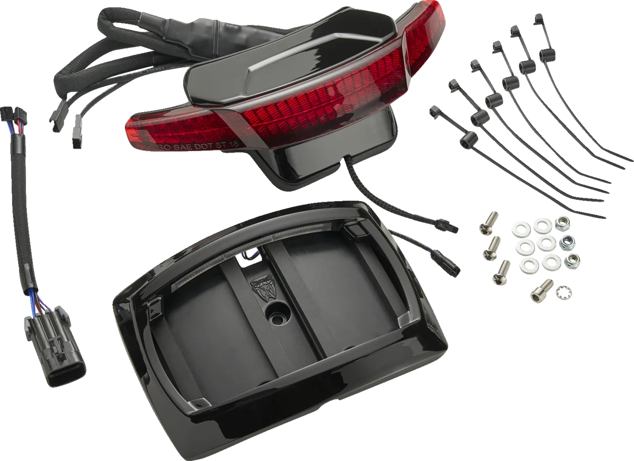 Latitude Taillight and License Plate Mount with Lightstrike®