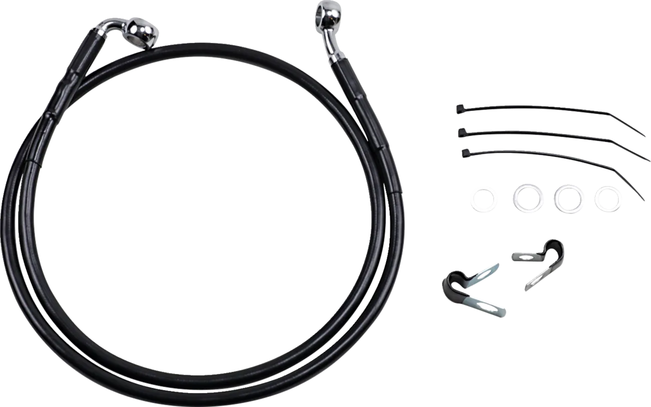 Extended Length Black Vinyl Brake Line Kit