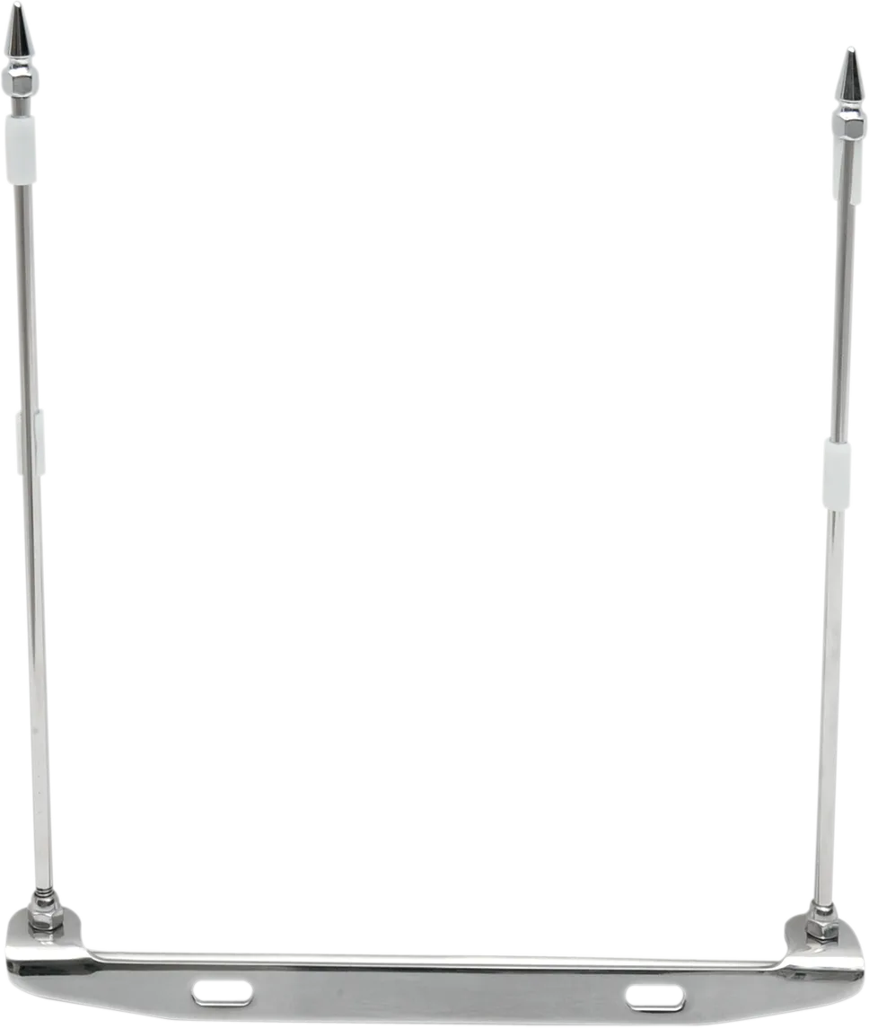 License Plate Mounted Double Flag Holder