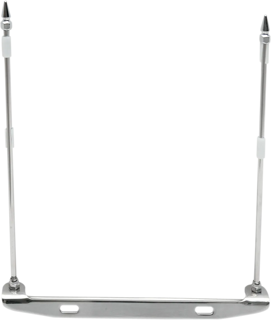 License Plate Mounted Double Flag Holder