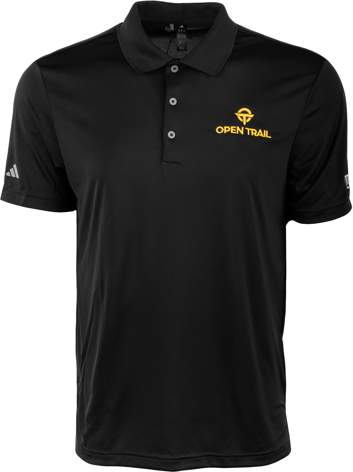 OPEN TRAIL POLO BLACK/YELLOW SM