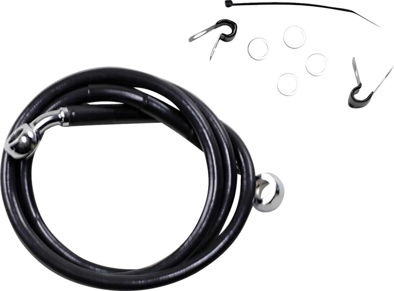 Extended Length Black Vinyl Brake Line Kit