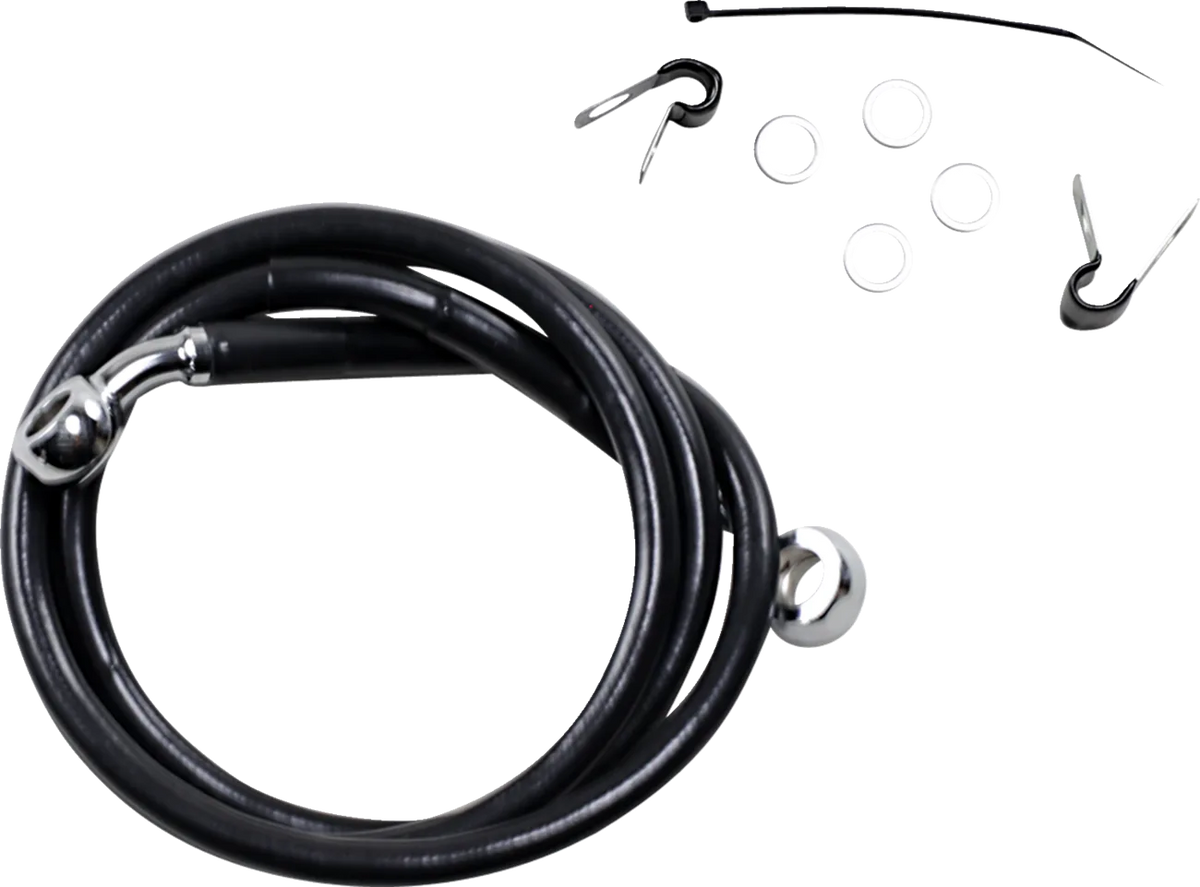 Extended Length Black Vinyl Brake Line Kit