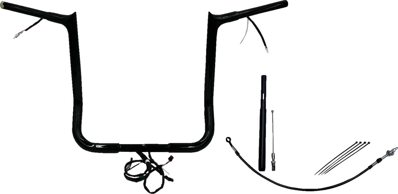 EZ Install Wired 1-1/4" Pointed Top Handlebar Kit