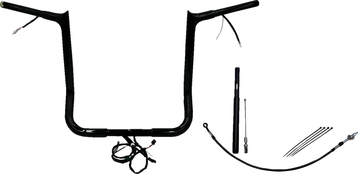 EZ Install Wired 1-1/4" Pointed Top Handlebar Kit