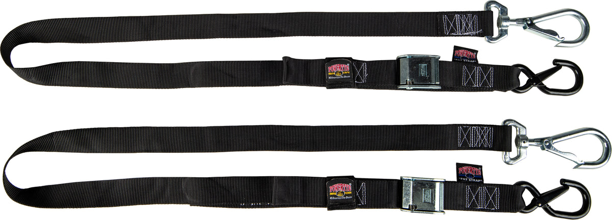 1 1/2 in. Fat Straps w/ soft tie and swivel secure hook