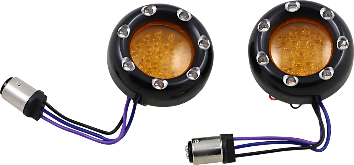 LED "Fire Ring" Kit for Factory "Deuce Style" Turn Signal Housing
