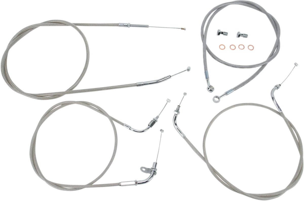 Stainless Handlebar Cable/Line Kit