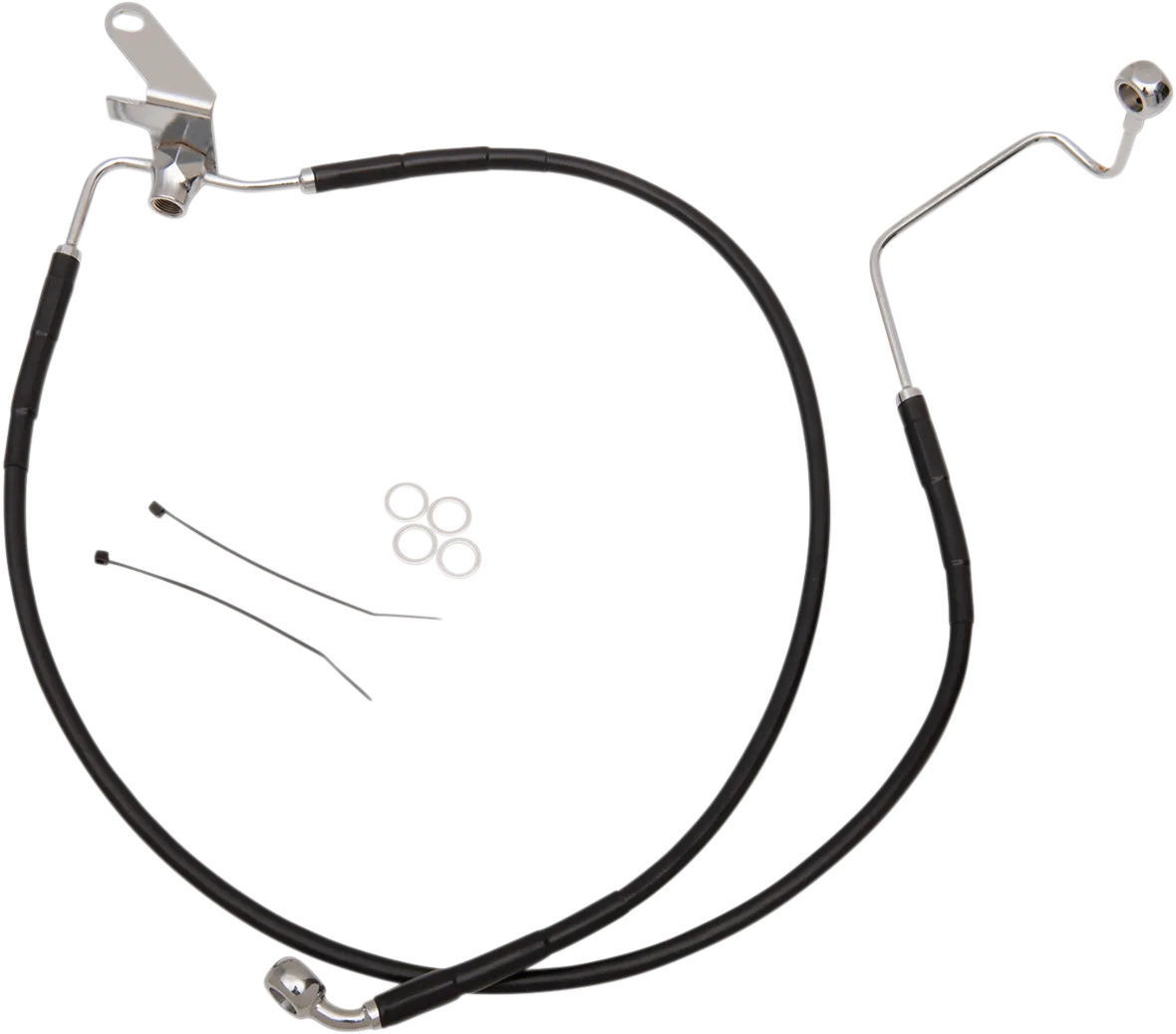 Extended Length Black Vinyl Brake Line Kit