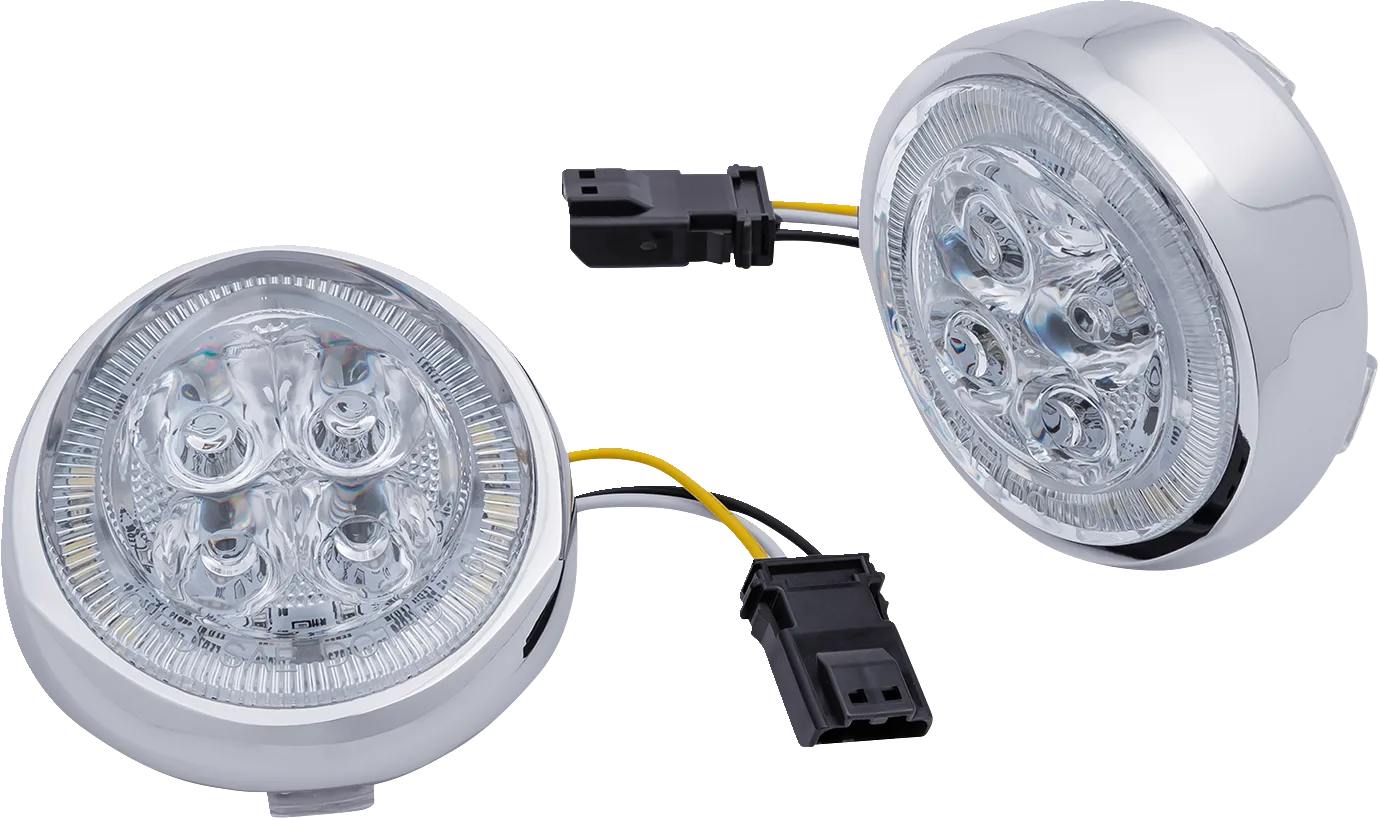 LED Fang® Front Signal Light Inserts with Bezel
