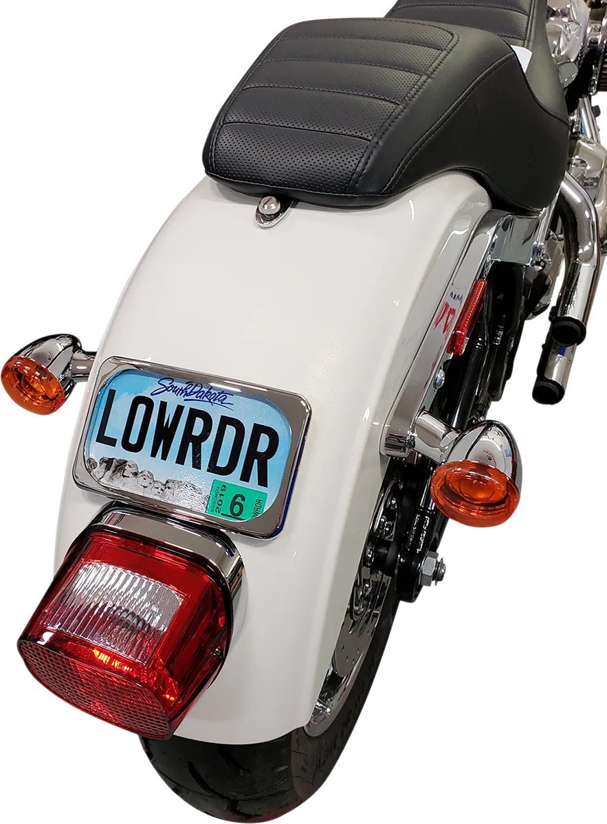 Large Radius Three-Bolt Style License Plate Mount Assembly