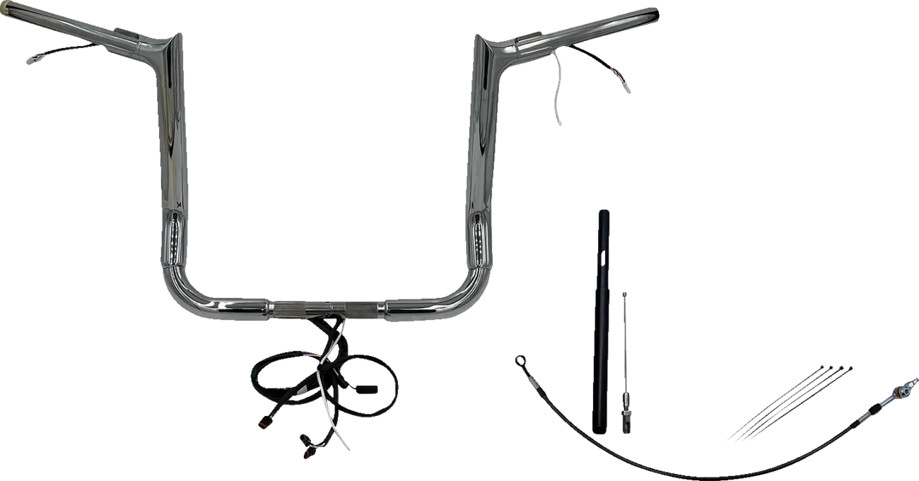 EZ Install Wired 1-1/2" Pointed Top Handlebar Kit