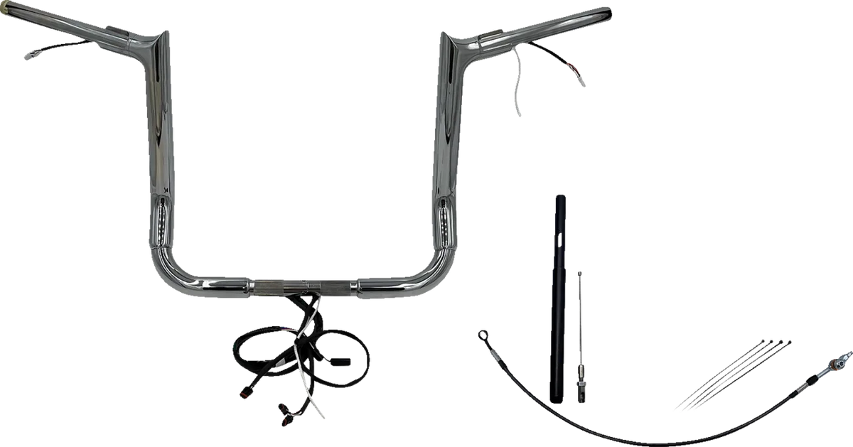EZ Install Wired 1-1/2" Pointed Top Handlebar Kit