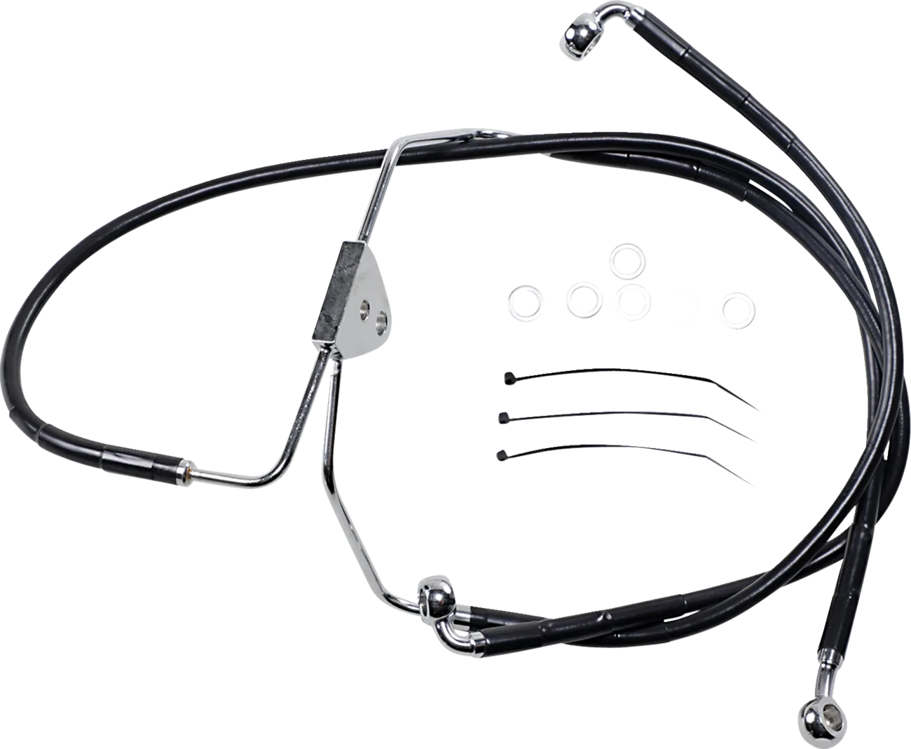 Extended Length Black Vinyl Brake Line Kit