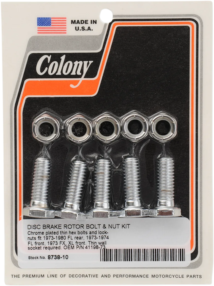 Rotor, Sprocket and Belt Mounting Hardware Kit