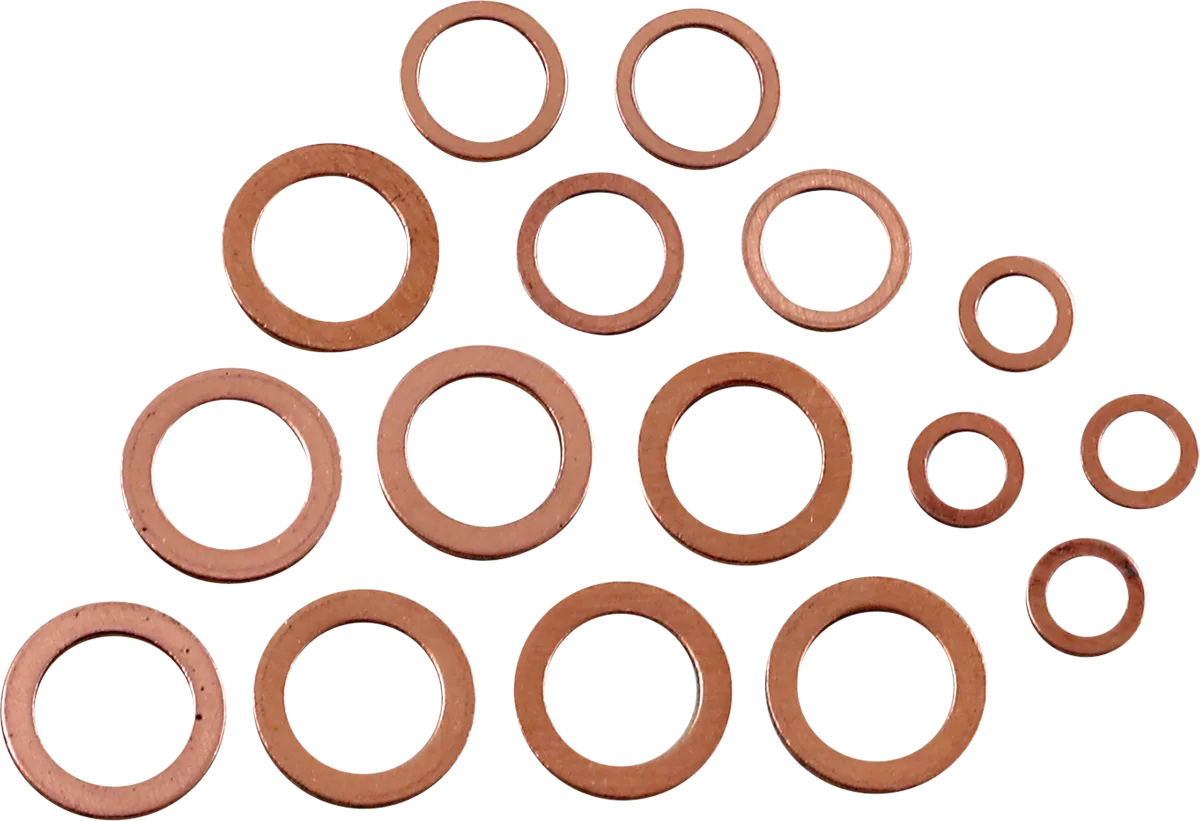 Copper Drain Plug Washer Set