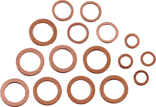 Copper Drain Plug Washer Set