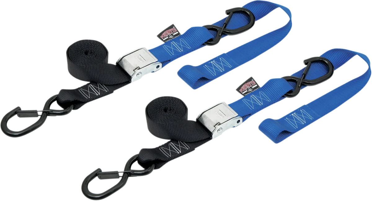 1-1/2" Cam-Buckle with Safety-Latch Hooks and Soft-Tye