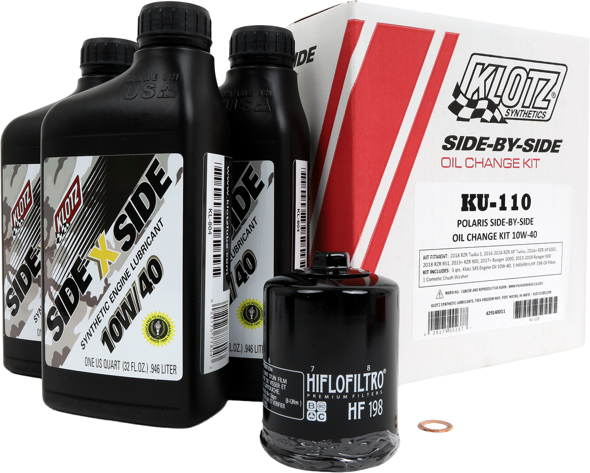 Side X Side Oil Change Kit