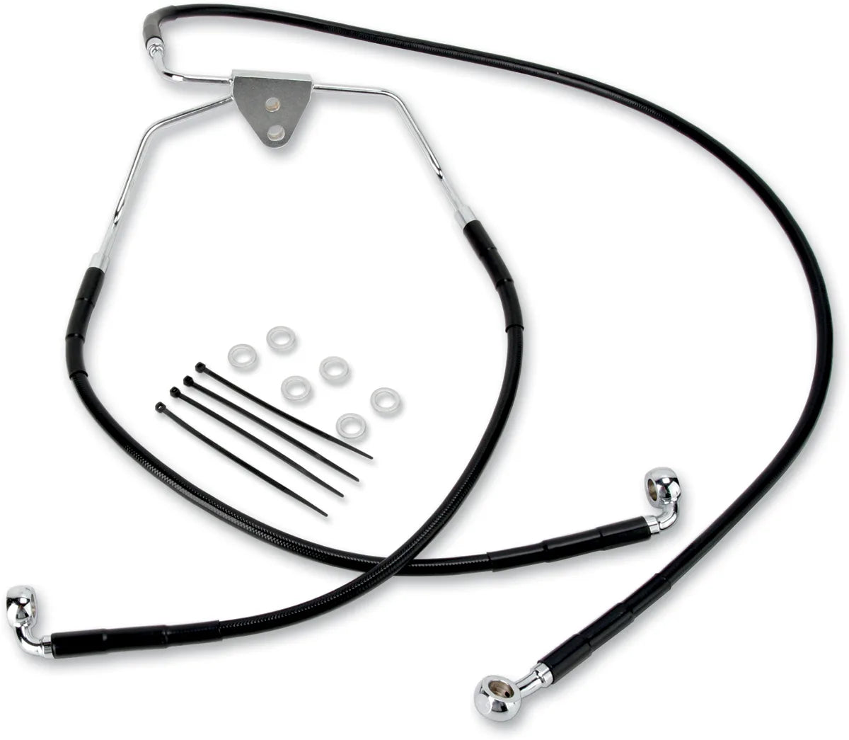 Extended Length Black Vinyl Brake Line Kit