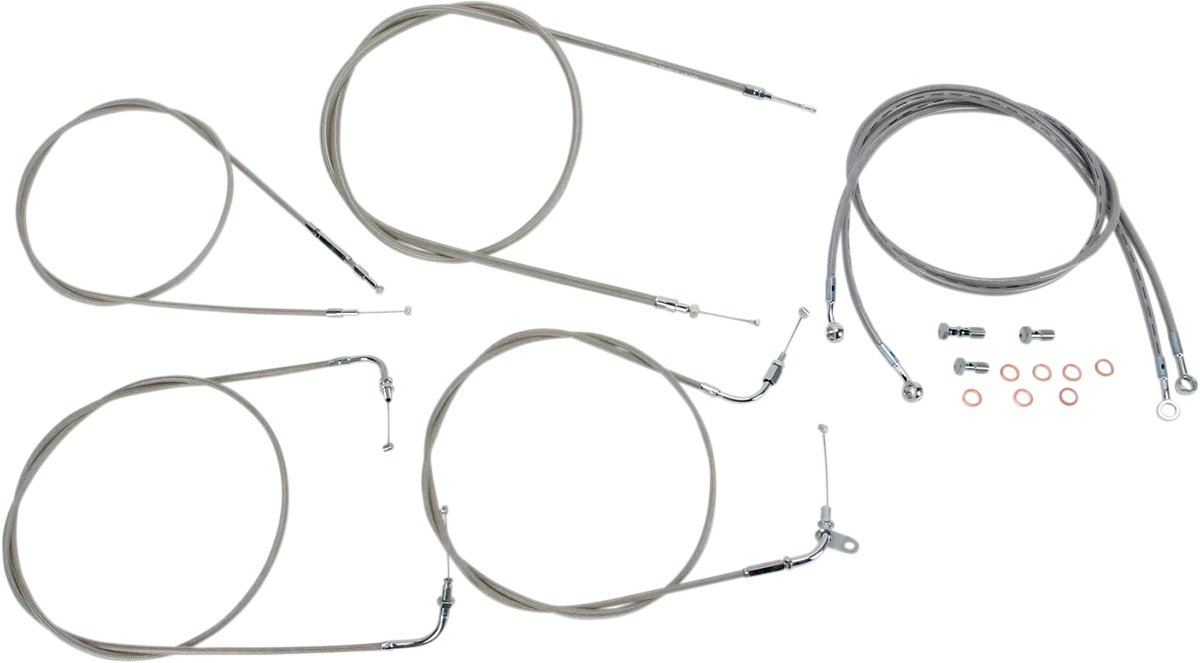 Stainless Handlebar Cable/Line Kit