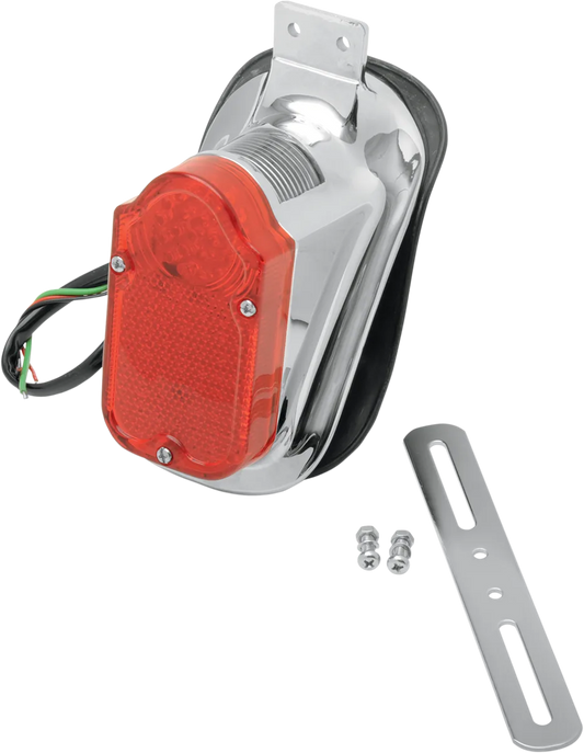 Universal Mount Tombstone LED Taillight with License Plate Mount