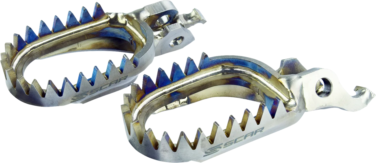 Anti-Mud Titanium Foot Pegs