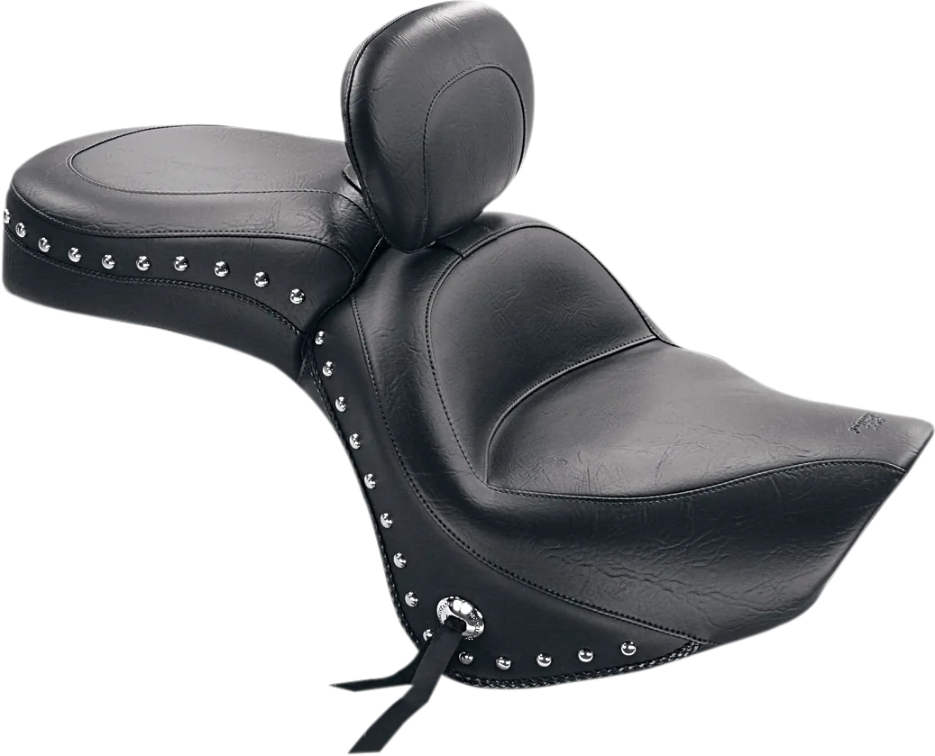 Wide Touring Seat with Driver Backrest