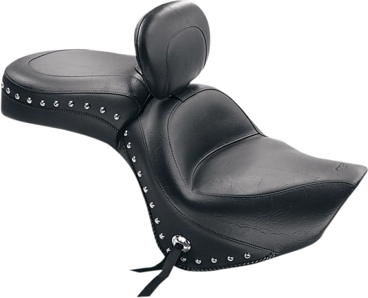 Wide Touring Seat with Driver Backrest