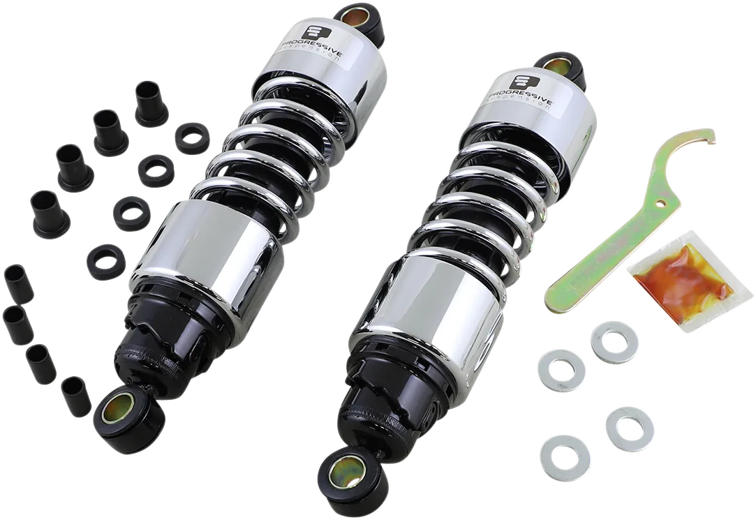 412 Series Shocks — Chrome