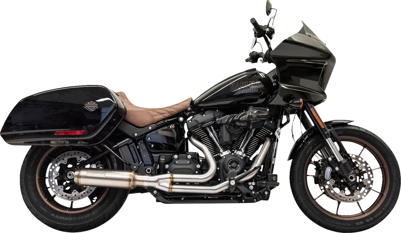 2-into-1 Stainless Exhaust System with 4" Super Bike Muffler