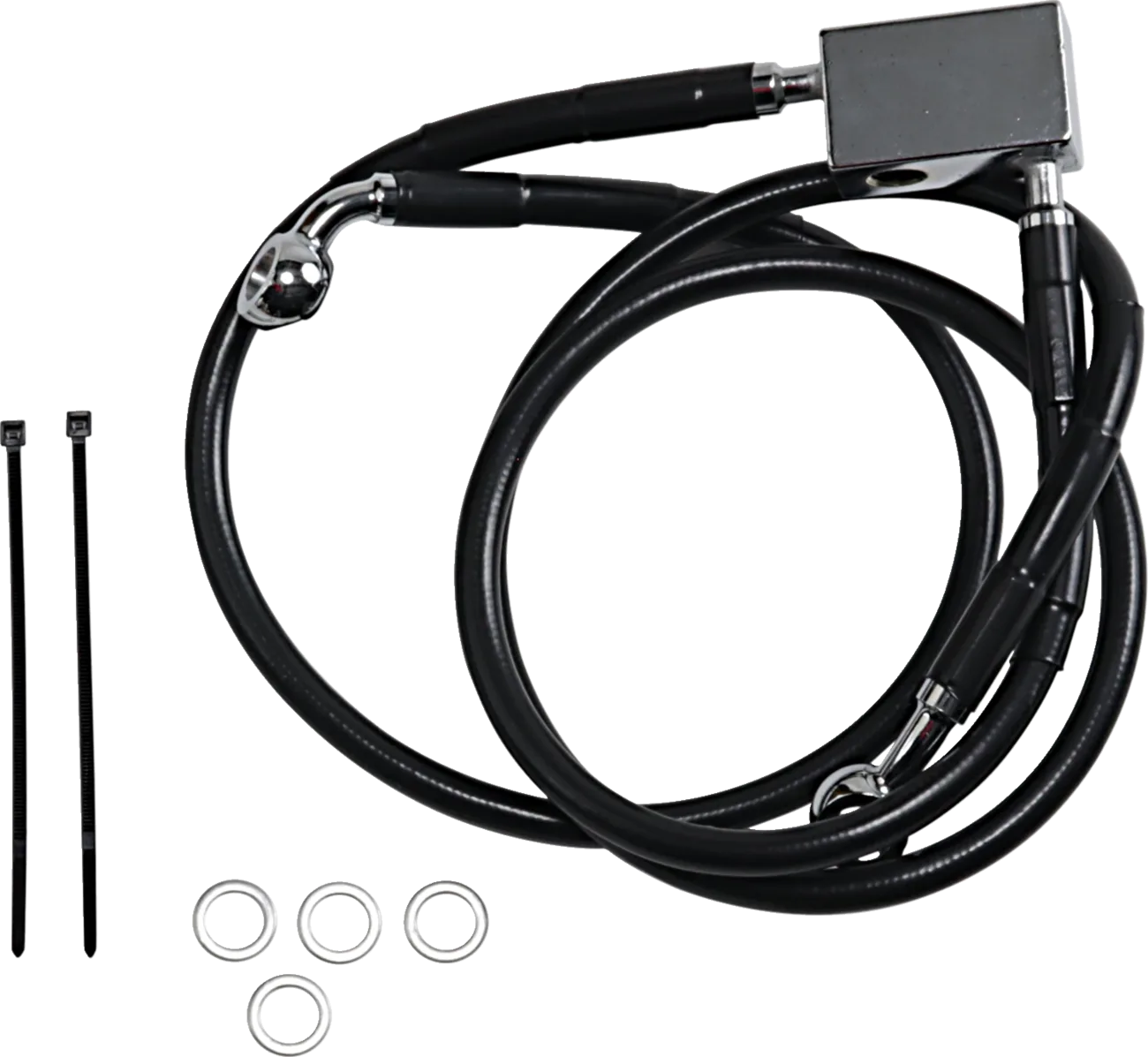 Extended Length Black Vinyl Brake Line Kit
