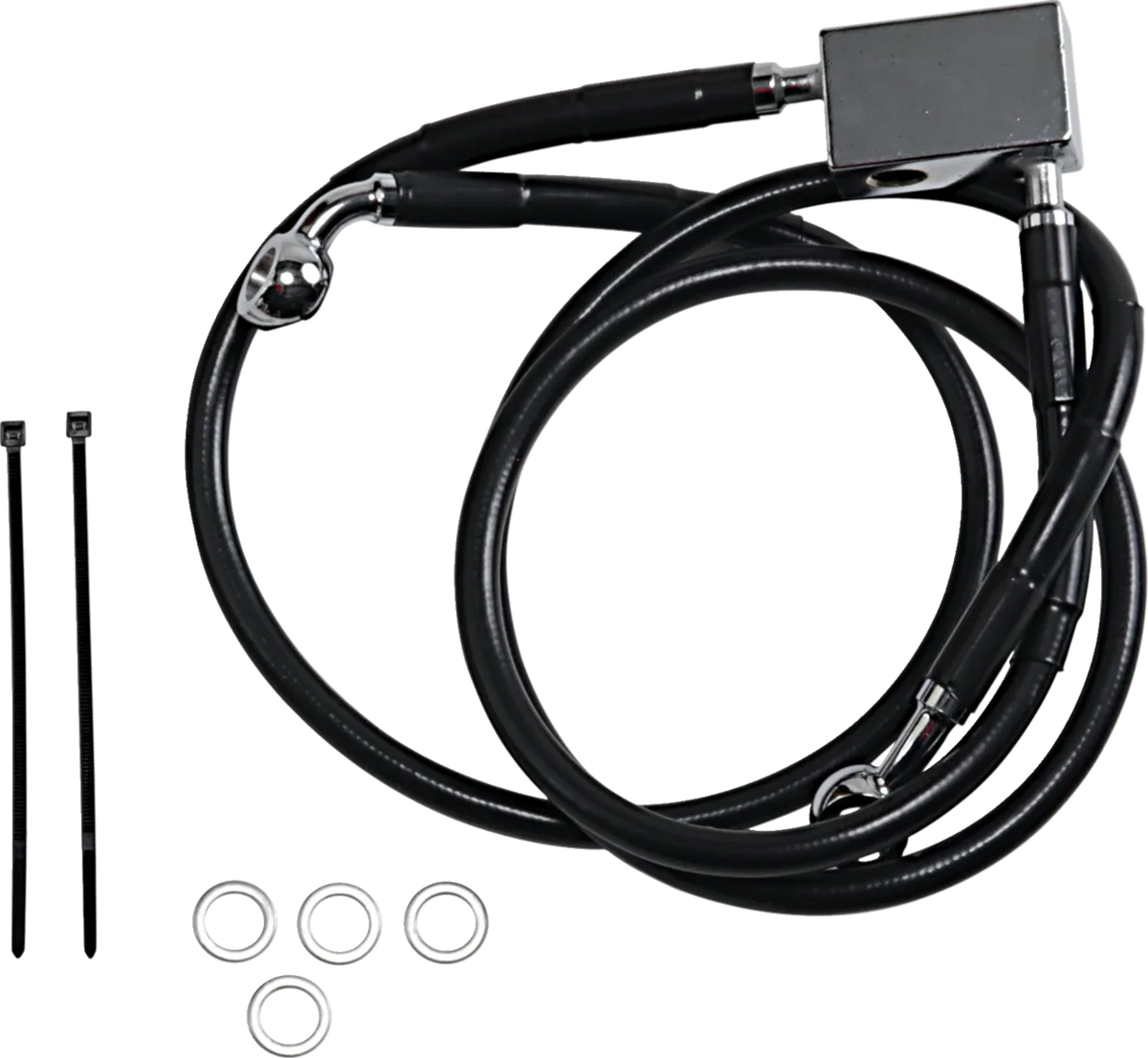 Extended Length Black Vinyl Brake Line Kit