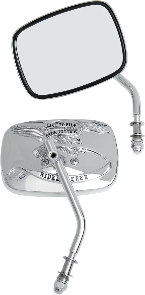 Live To Ride Custom Mirrors — Rectangle