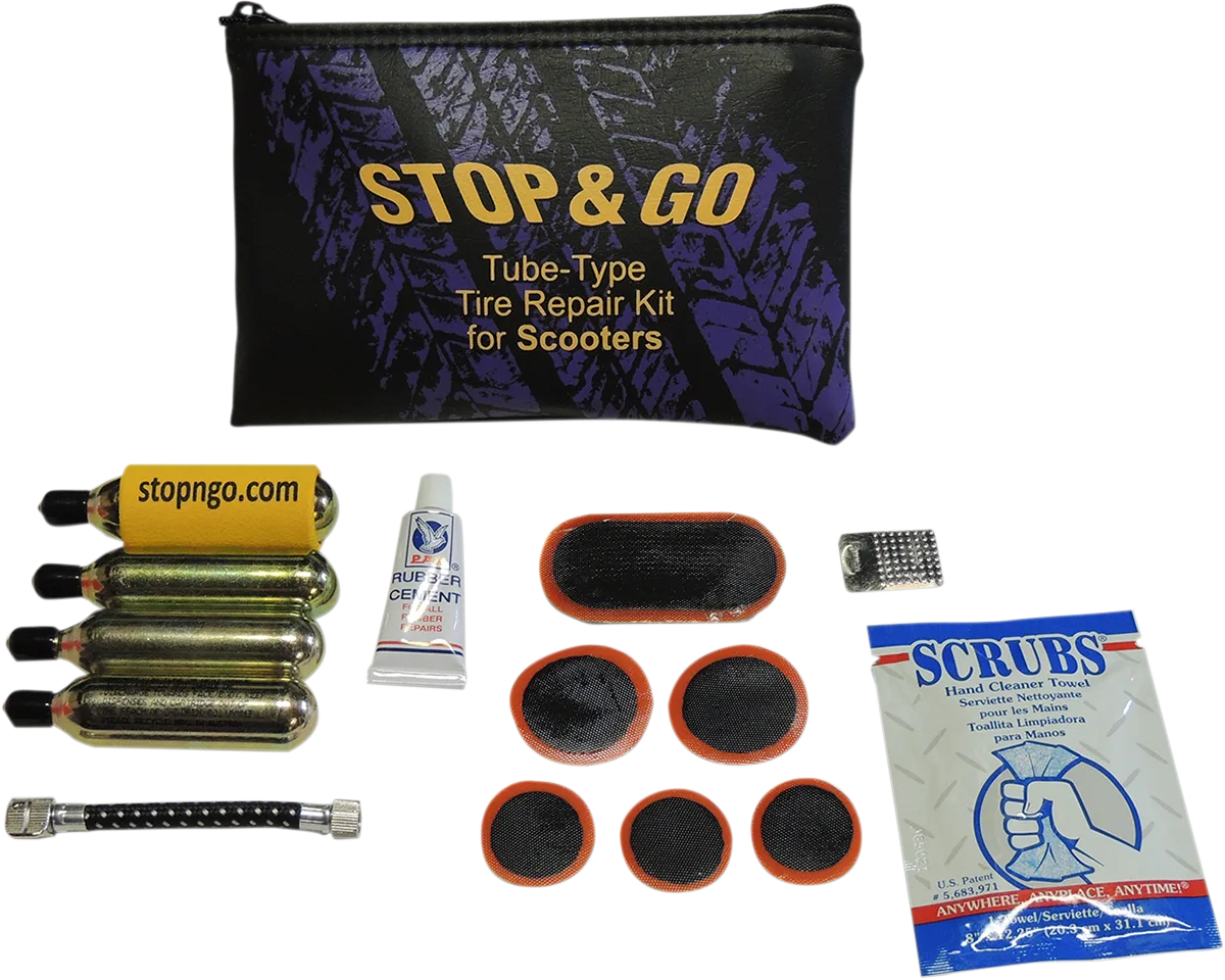 Scooter Tube Type Tire Repair and Inflation Kit