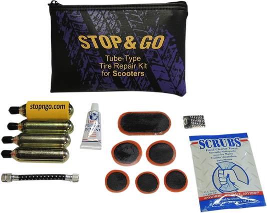 Scooter Tube Type Tire Repair and Inflation Kit