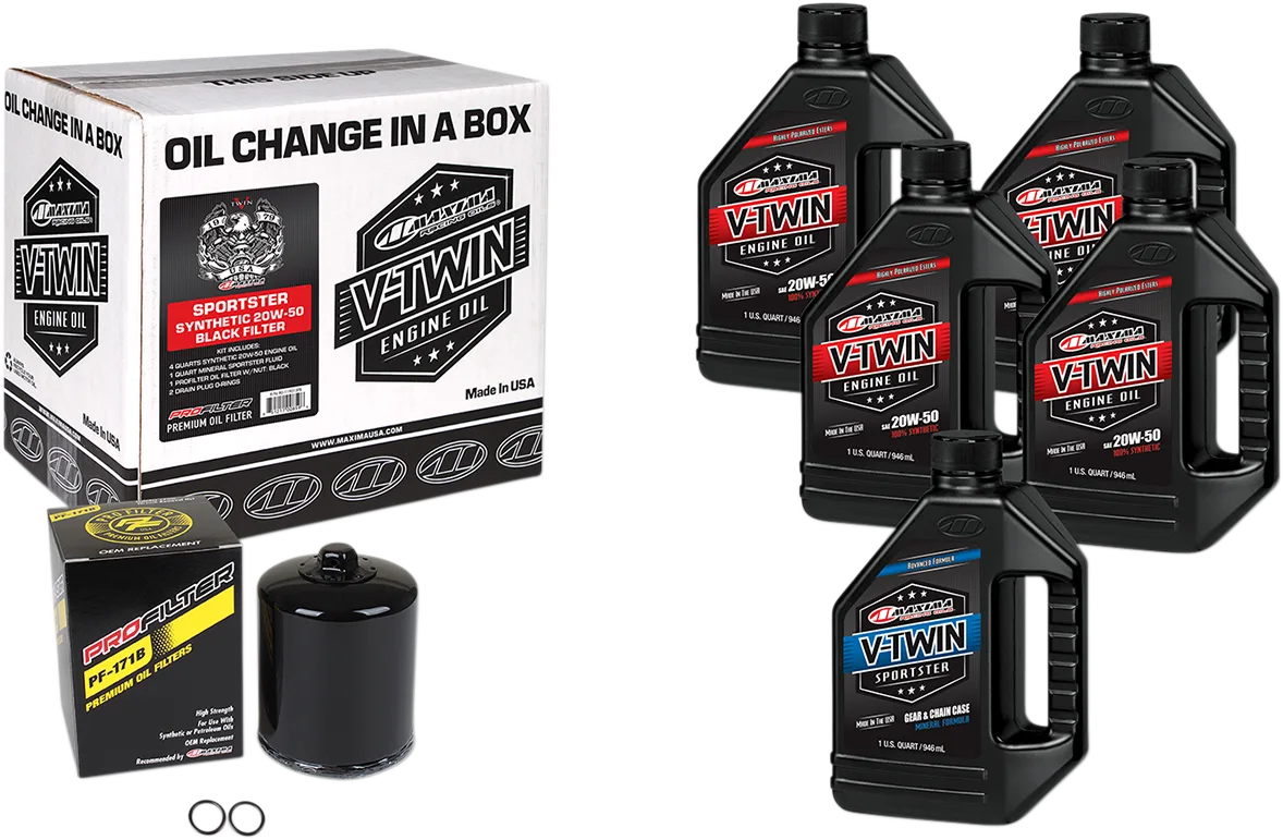 Sportster Synthetic 20W-50 Oil Change Kit