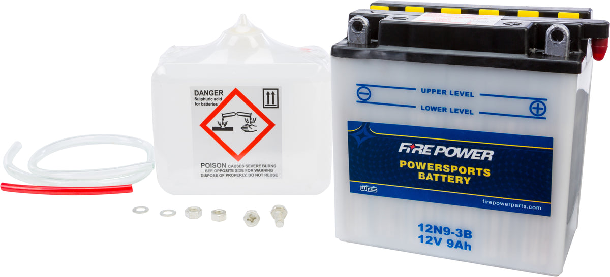 12V Standard Battery w/Acid Pack
