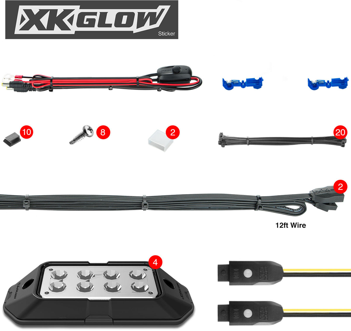 RGB LED Rock XKChrome Light Kit
