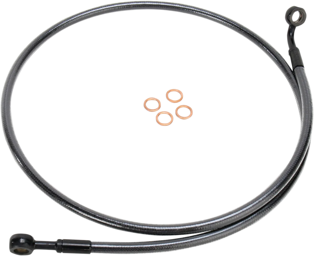 E-Z Align Braided Single Disc Front Brake Line
