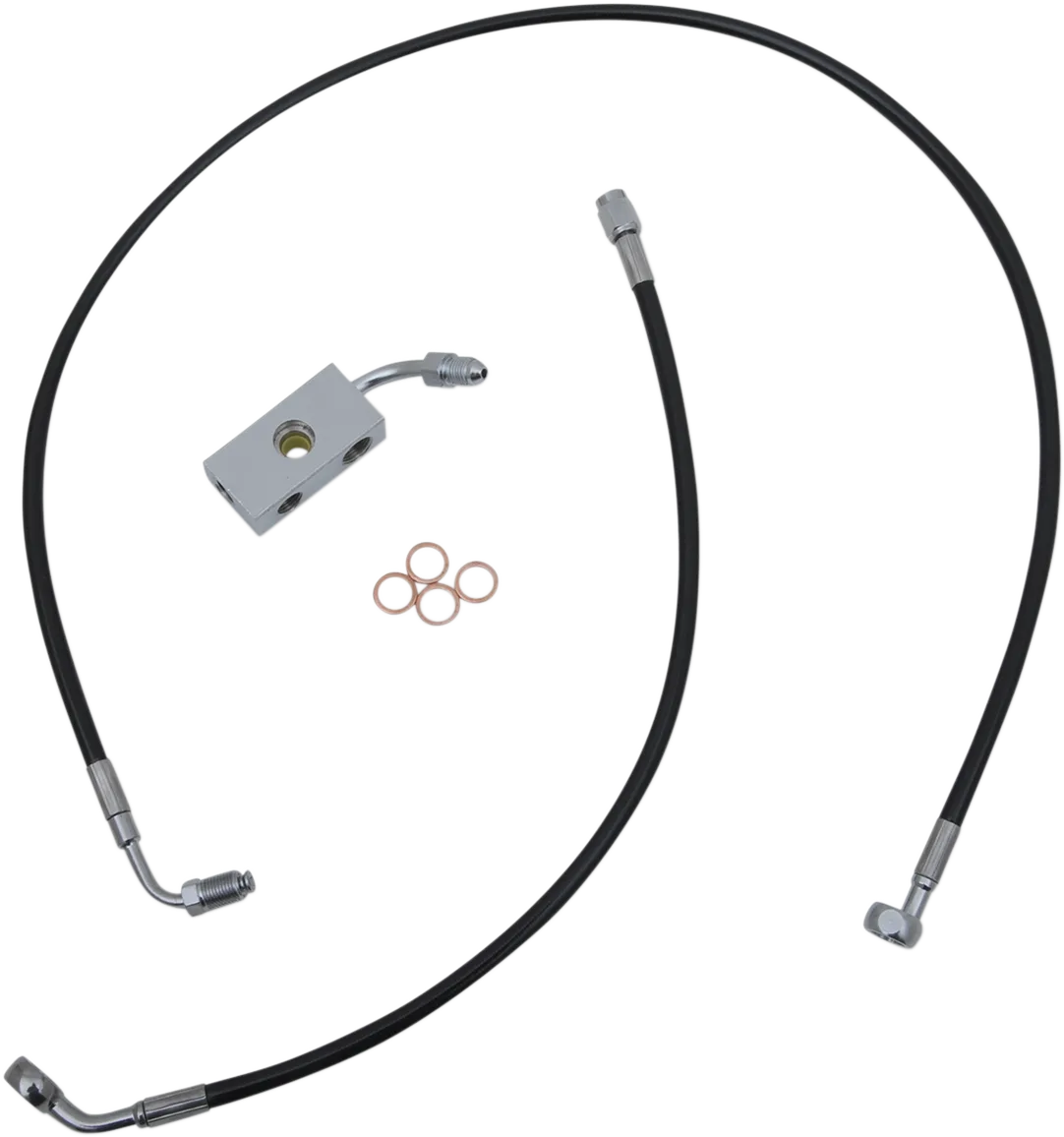 Black Braided Brake Line Kit