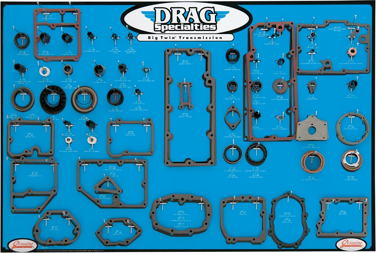 Twin Cam 5-Speed Transmissions Gasket, Seal, and O-Ring Display