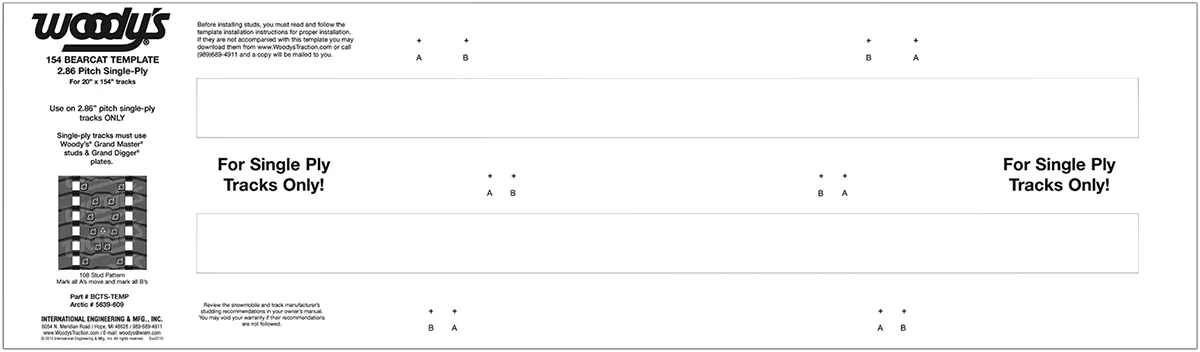 Studding Template